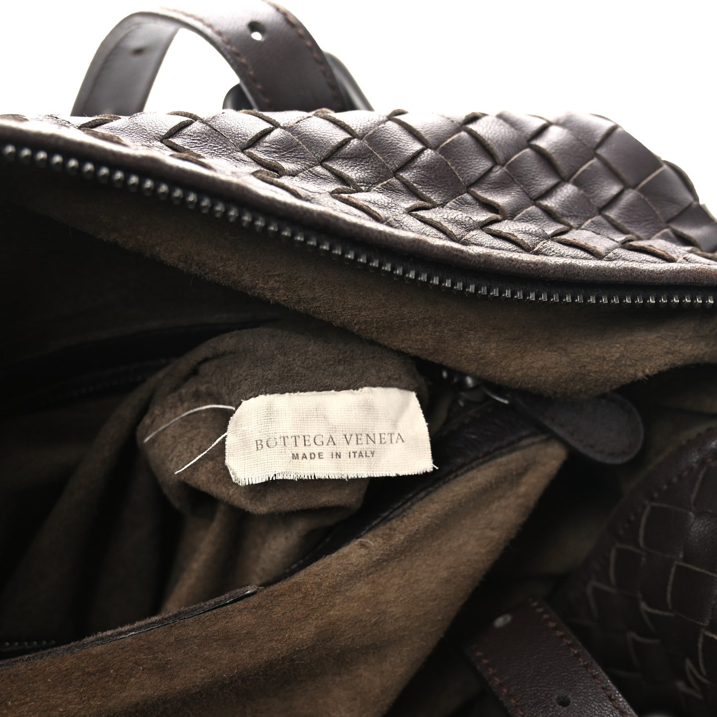 Nappa Intrecciato Montaigne Bag Ebano