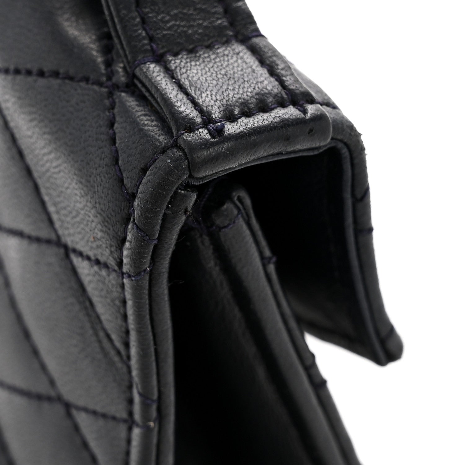 Chanel Lambskin Diamond Stitch Envelope Single Flap Black 12 of 12