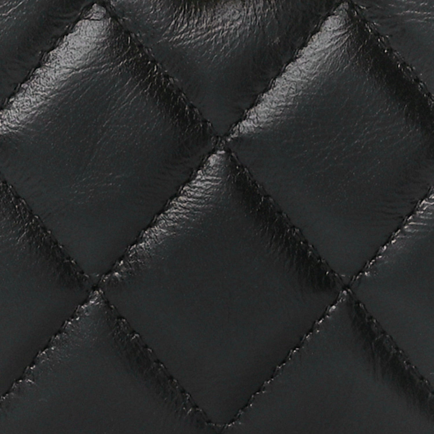 Chanel Shiny Aged Calfskin Quilted Nano Kelly Shopper Black 8 of 11