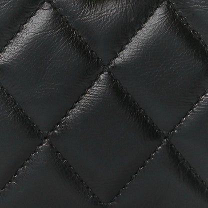 Chanel Shiny Aged Calfskin Quilted Nano Kelly Shopper Black 8 of 11