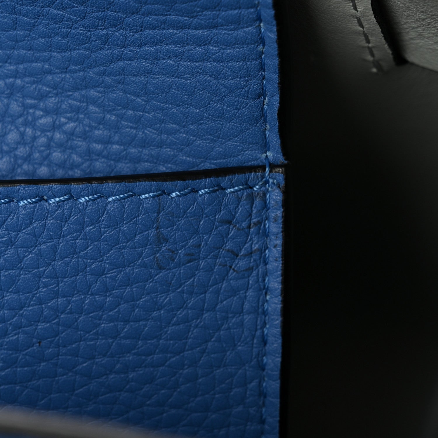 Burberry Grainy Calfskin Triple Stud Mini Belt Bag Blue White 8 of 16