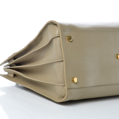 Saint Laurent Calfskin Large Sac De Jour Carryall Beige 11 of 12