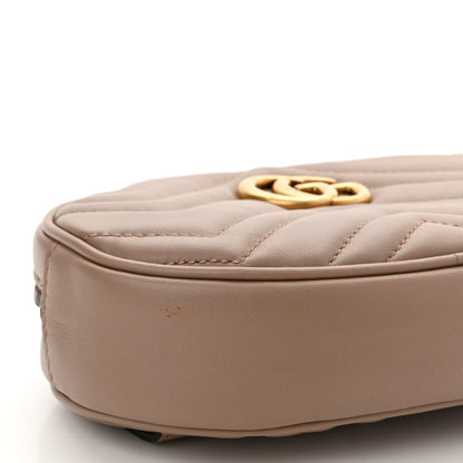 Gucci Calfskin Matelasse GG Marmont Belt Bag 75 30 Porcelain Rose 10 of 11