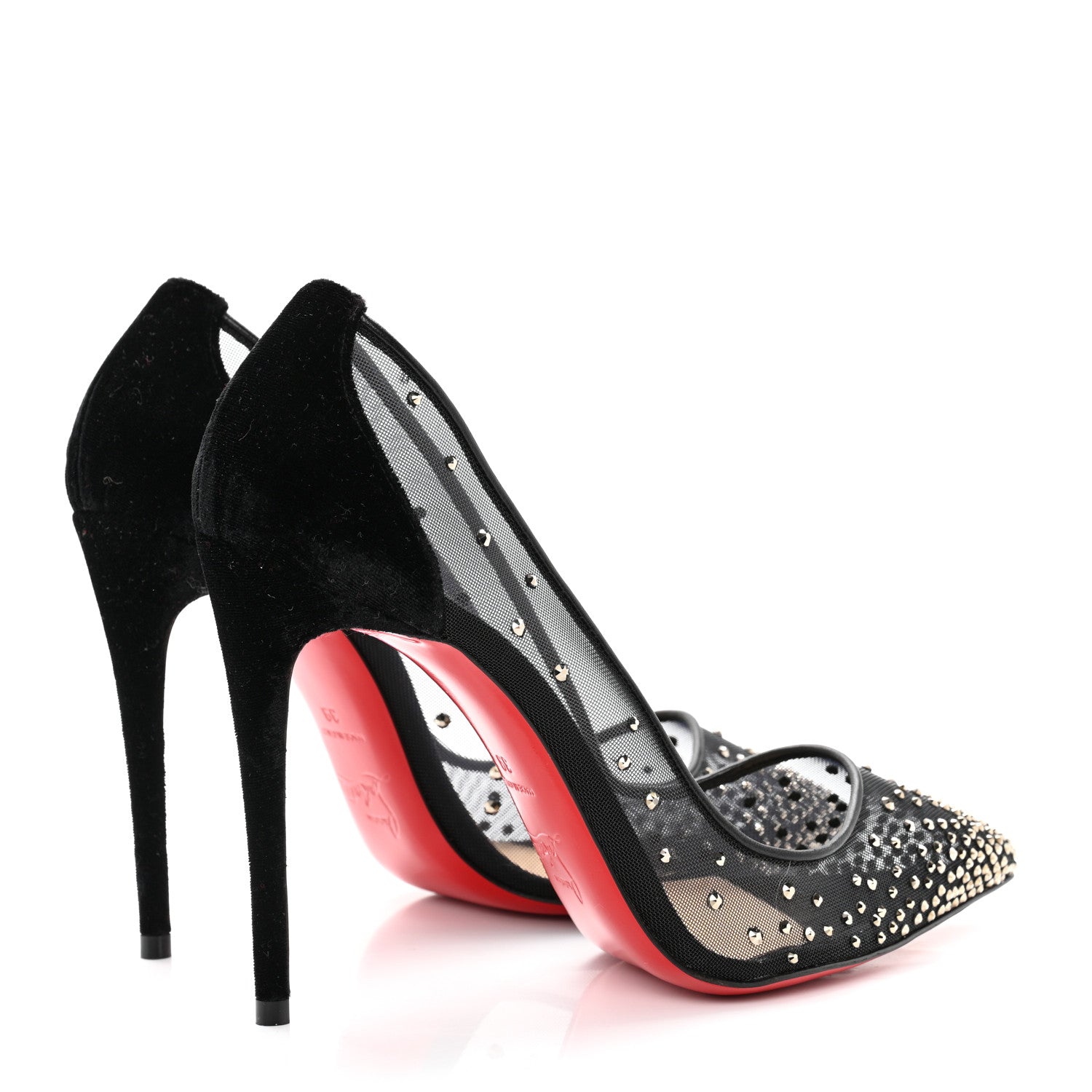 Christian Louboutin Strass Follies 100 Pumps 39 Black 4 of 8