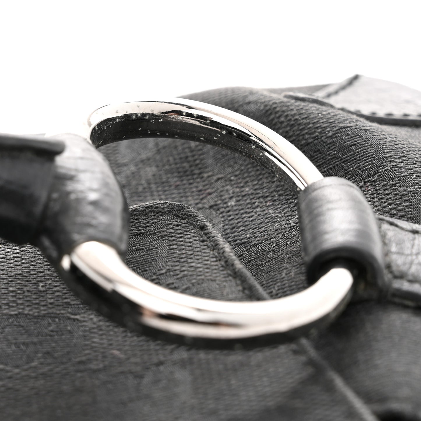 Monogram Horsebit Chain Clutch Black