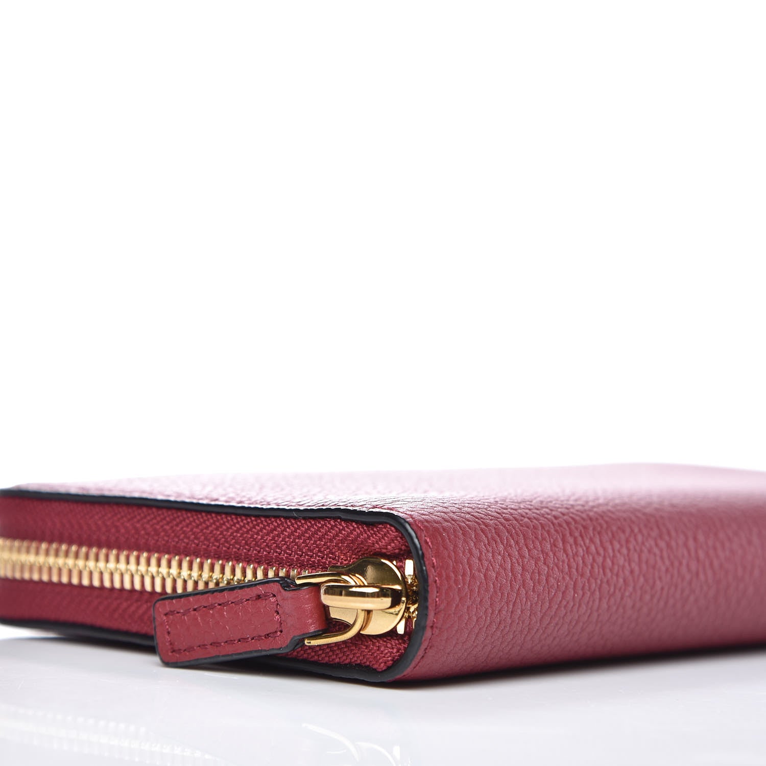 MCM Calfskin Fontanellas Park Avenue Milla Zip Around Wallet Burgundy 6 of 11