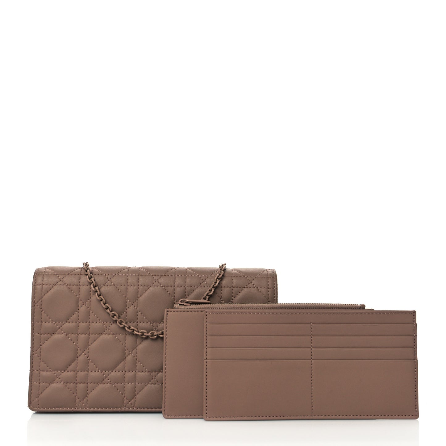 Ultra Matte Calfskin Cannage Lady Dior Clutch Fard