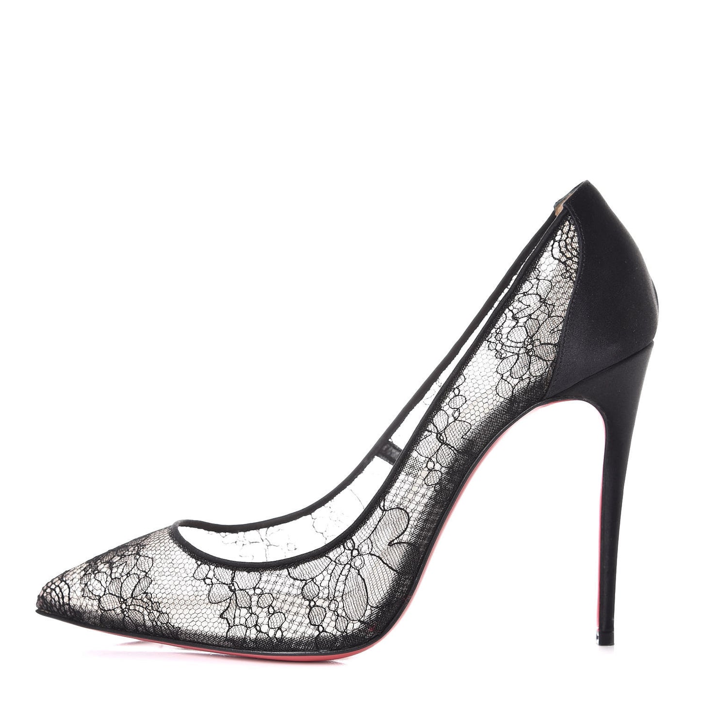 Dentelle Chantilly Follies Lace 100 Pumps 39 Black