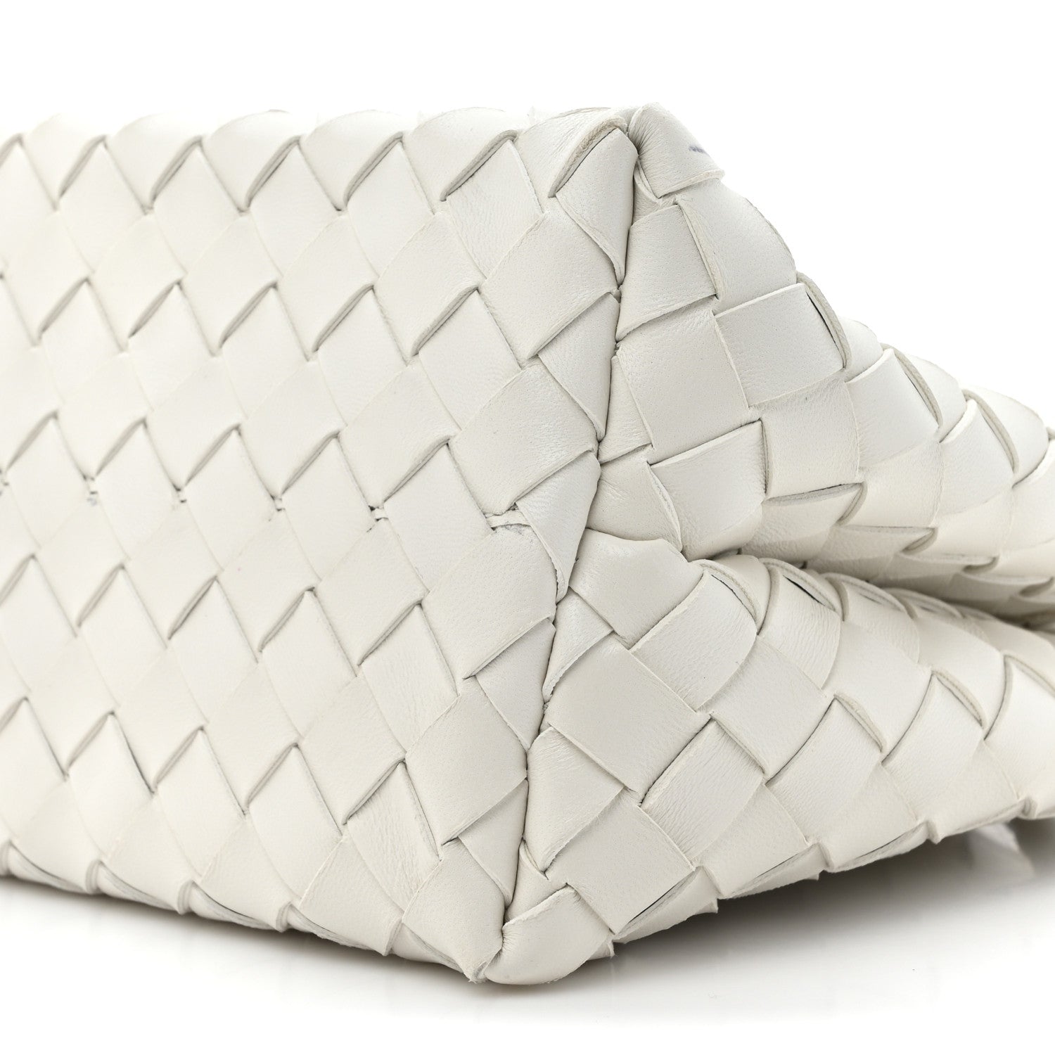 Bottega Veneta Nappa Intrecciato Small East West Andiamo Shoulder Bag White 9 of 15