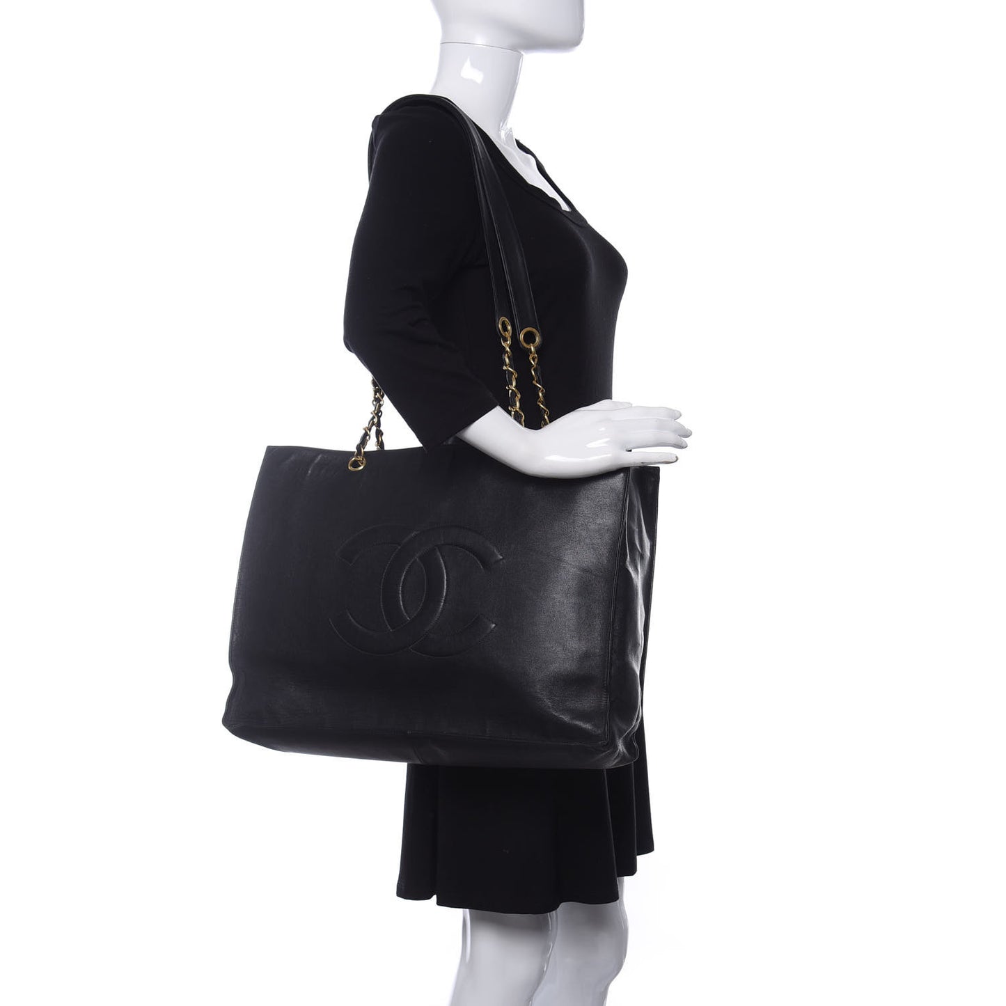 Lambskin CC Tote Black