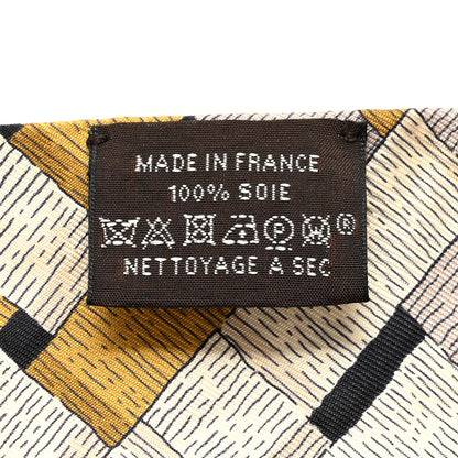 Hermes Silk Mors a Jouets Chemise Twilly Chocolate Gold Black 3 of 4