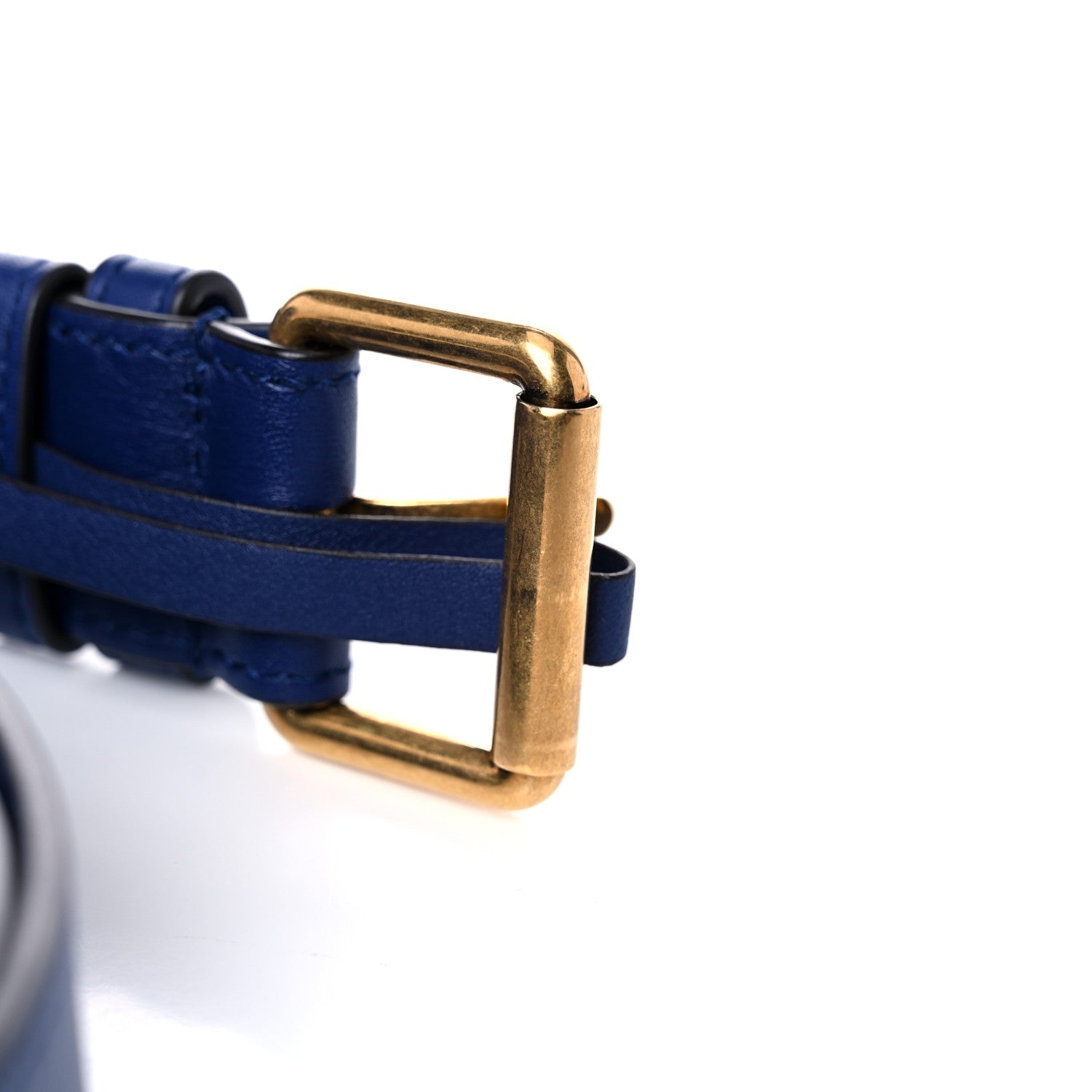 Gucci Velvet Matelasse GG Marmont Belt Bag 75 30 Cobalt Blue 12 of 12