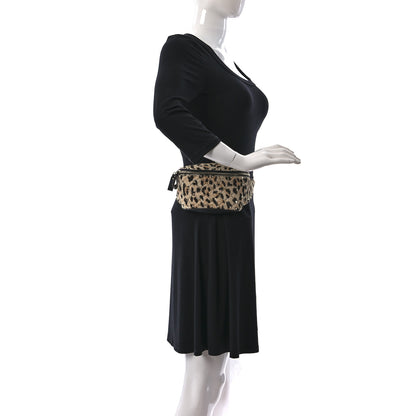 Valentino Garavani Calfskin Pony Hair Leopard Print Rockstud Spike Belt Bag 75 2 of 14