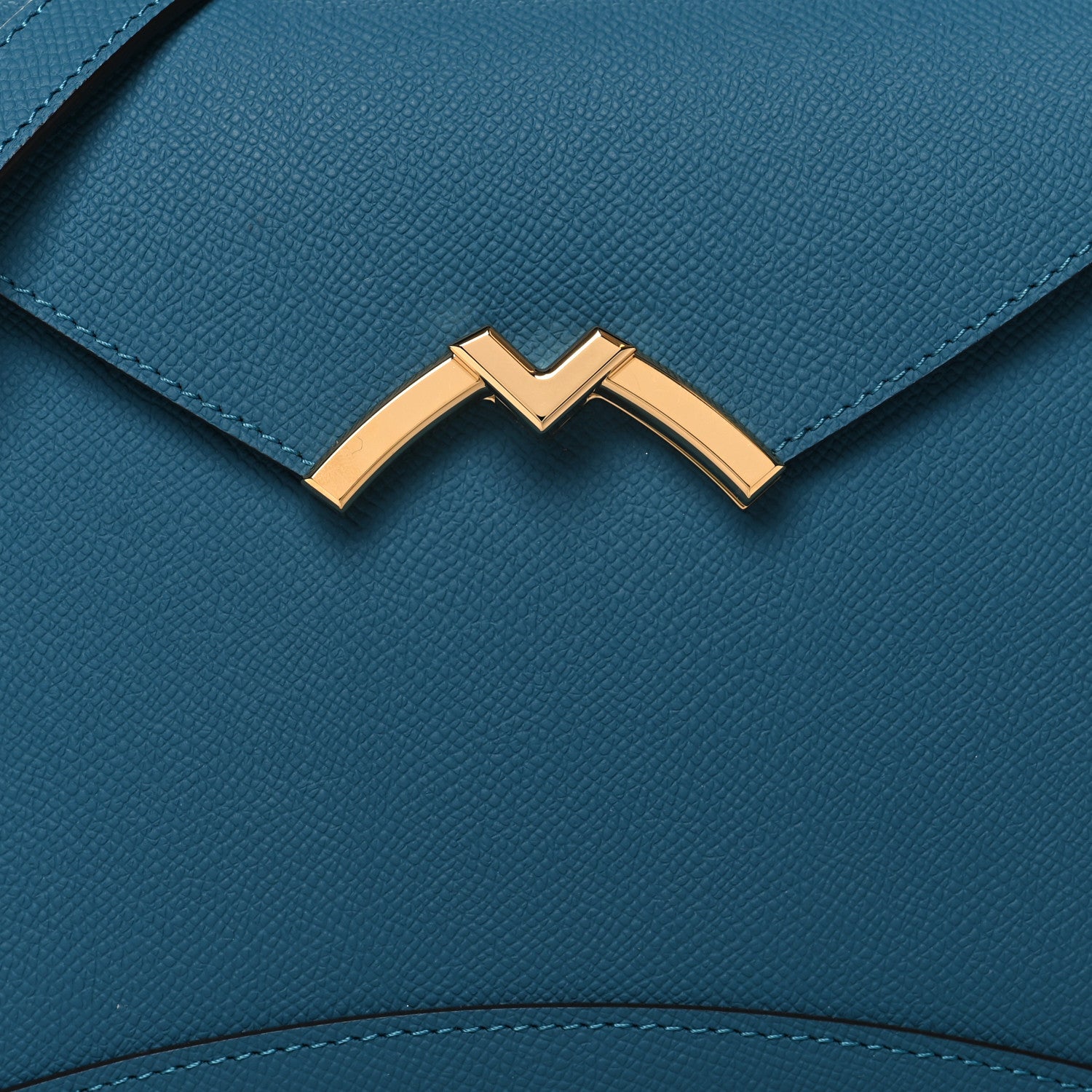 Moynat Carat Calfskin Gabrielle PM Prussian Blue 7 of 9