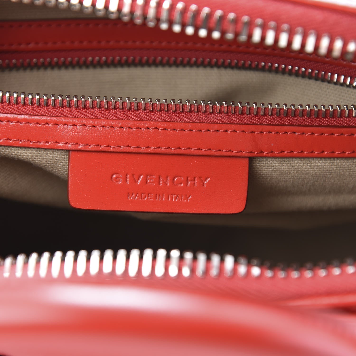 Givenchy Shiny Lord Calfskin Small Antigona Medium Red 6 of 10