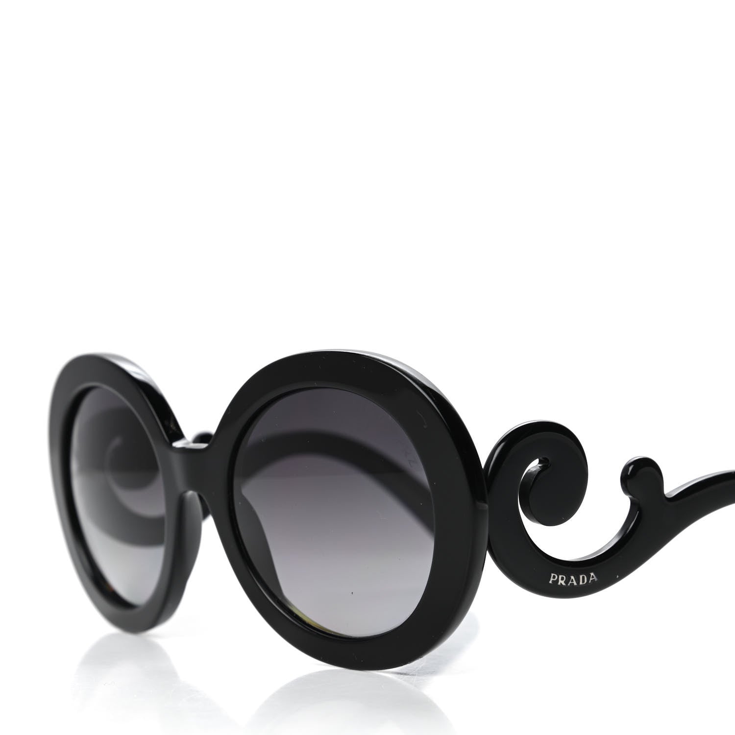 Prada Baroque Sunglasses SPR 27N Black 7 of 8