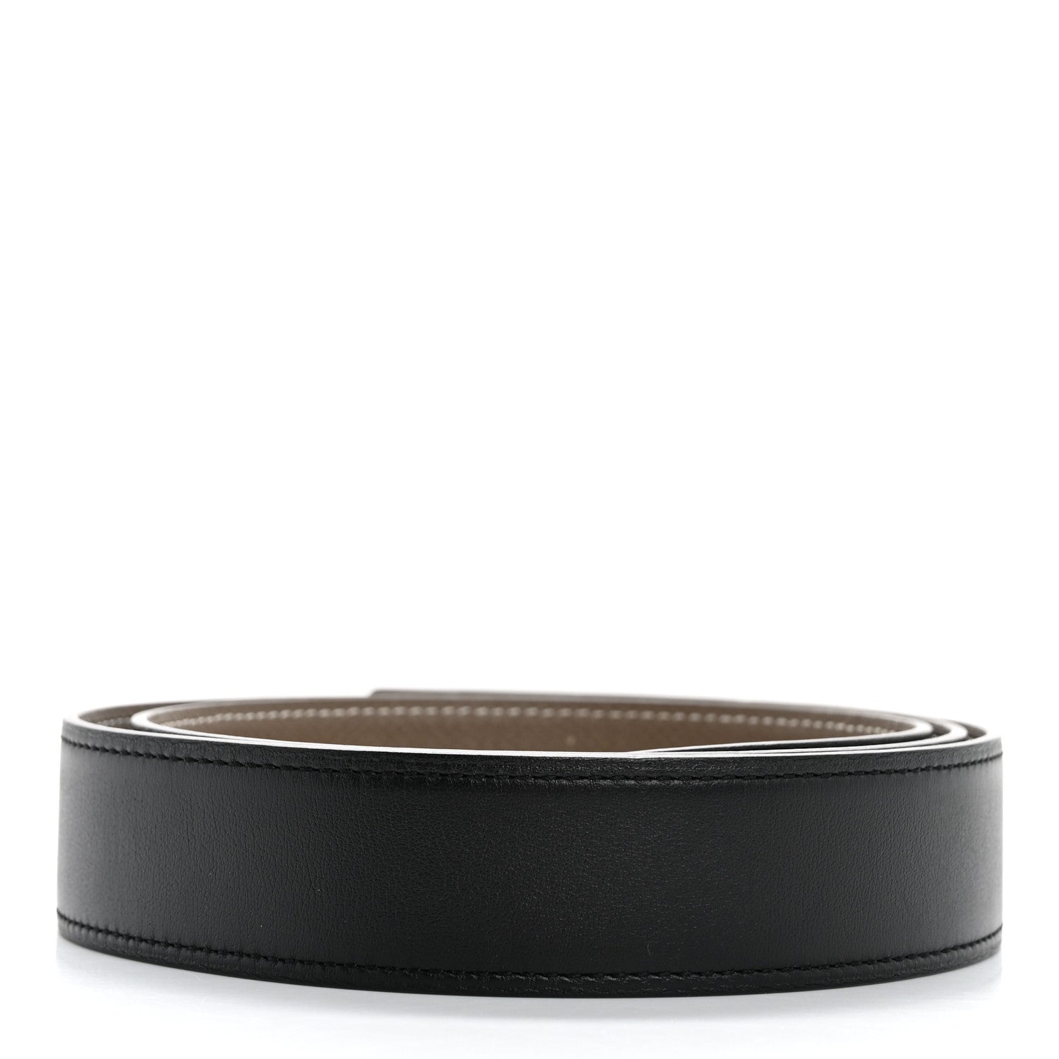Hermes Swift Epsom 24mm Belt Strap 95 Black Etoupe 2 of 7