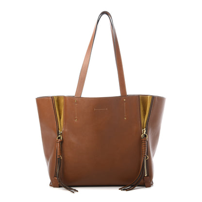 Chloe Smooth Calfskin Medium Milo Shopping Tote Caramel 1 of 12