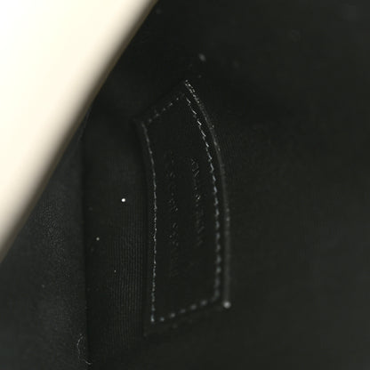 Saint Laurent Grain De Poudre Uptown Pouch Blanc Vintage 7 of 10