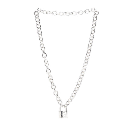 Tiffany Sterling Silver 1837 Lock Charm Necklace 3 of 4