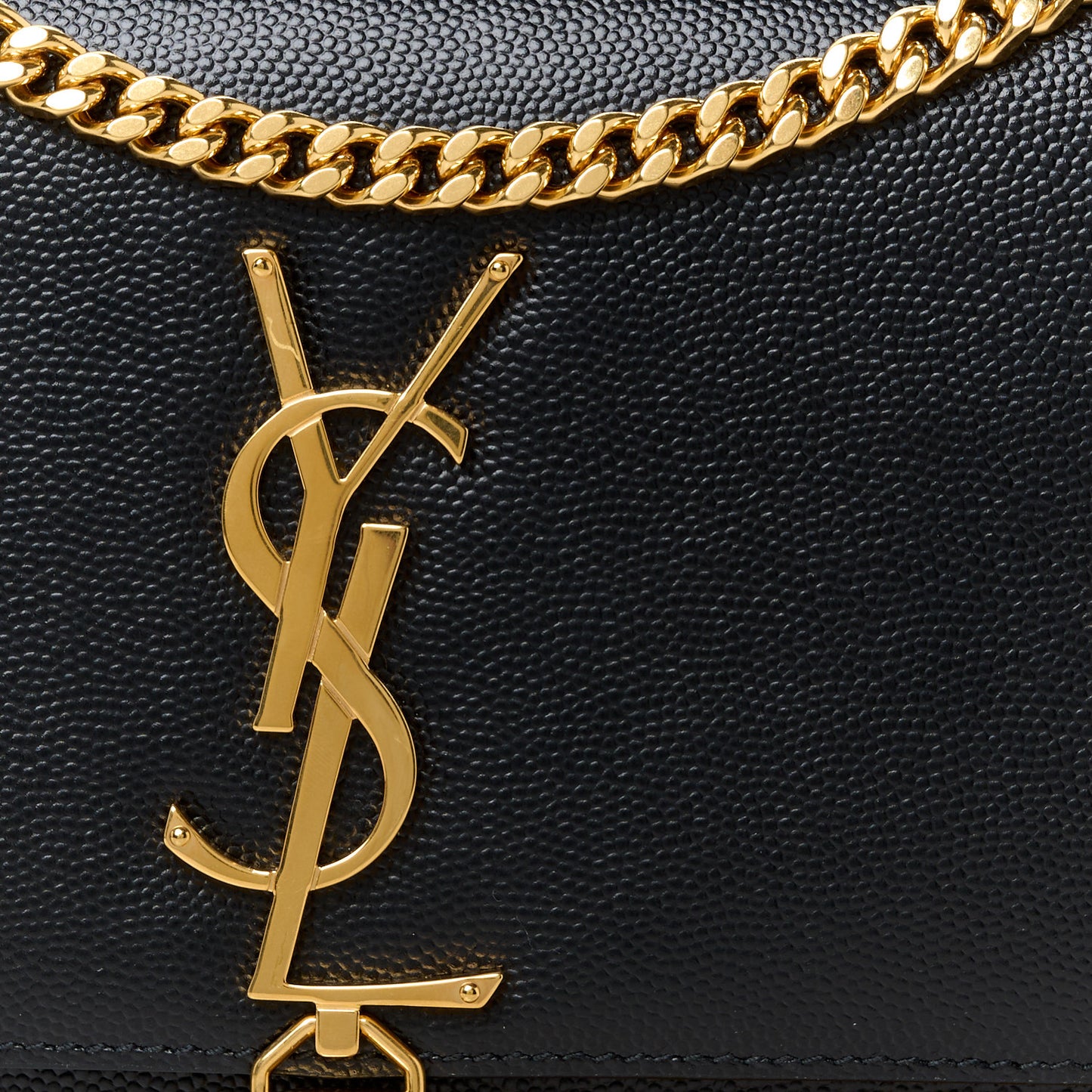 Grain De Poudre Small Classic Monogram Kate Tassel Satchel Black