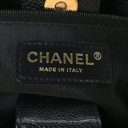 Chanel Caviar Quilted Petit Shopping Tote PST Black 6 of 10
