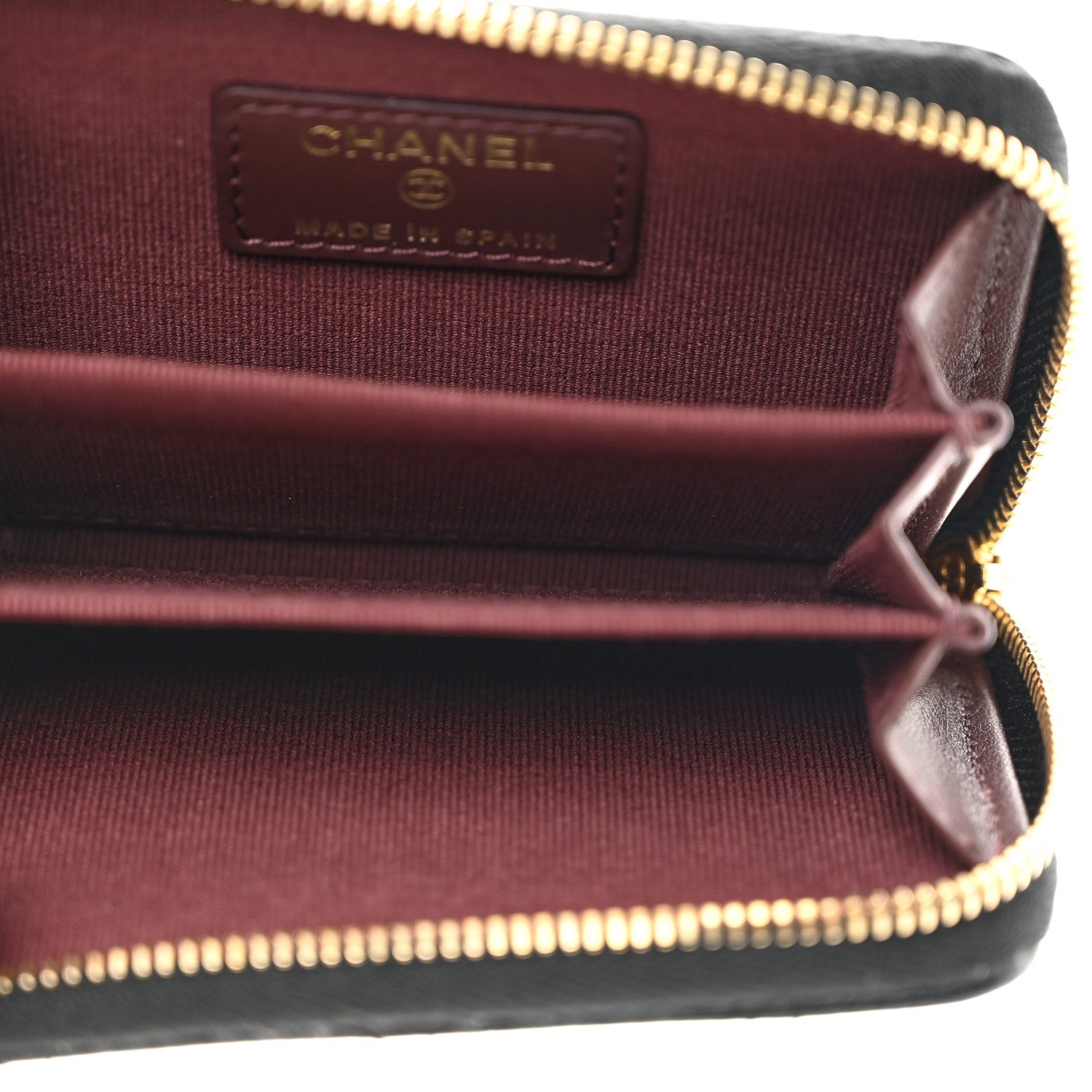 Chanel Caviar Quilted Zip Coin Purse Black 5 of 8