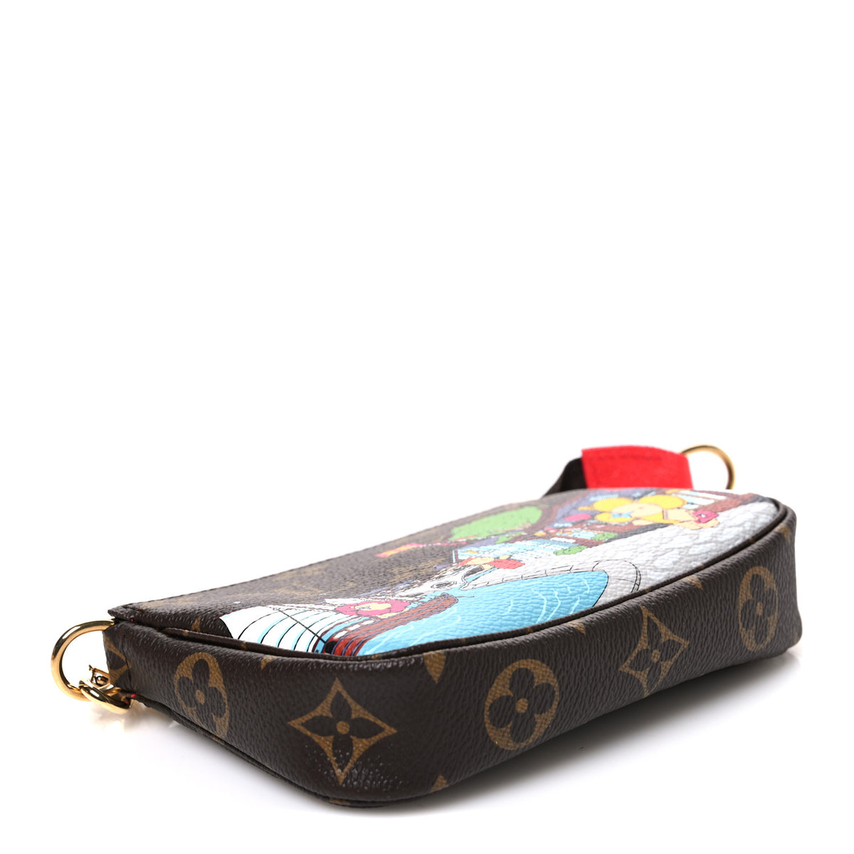 Monogram 2022 Christmas Animation Mini Pochette Accessories Red