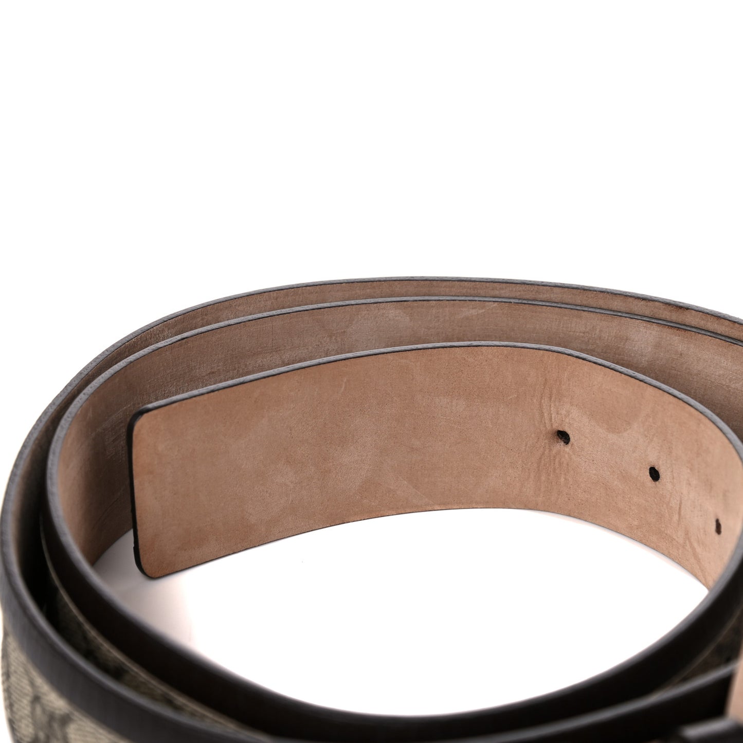GG Supreme Monogram Niagara Lux Calfskin Interlocking G 40mm Belt 125 50 Beige Ebony Cocoa
