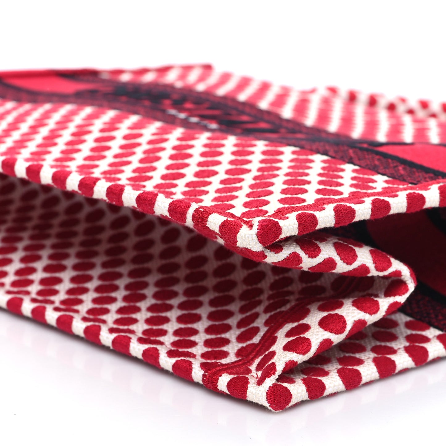 Canvas Medium DiorAmour Dots Book Tote Red