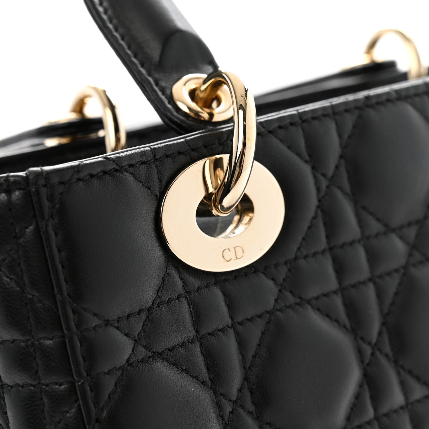 Christian Dior Lambskin Cannage Small My ABCDior Lady Dior Black 11 of 13