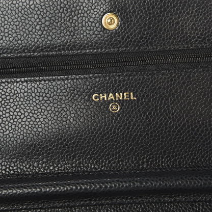 Chanel Caviar Quilted Wallet On Chain WOC Black 8 of 11