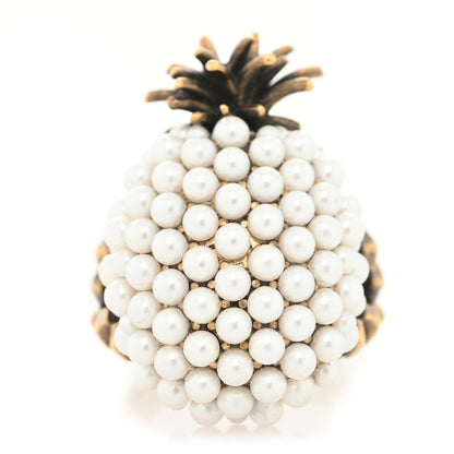 Gucci Pearl Pineapple Ring L Cream 1 of 3