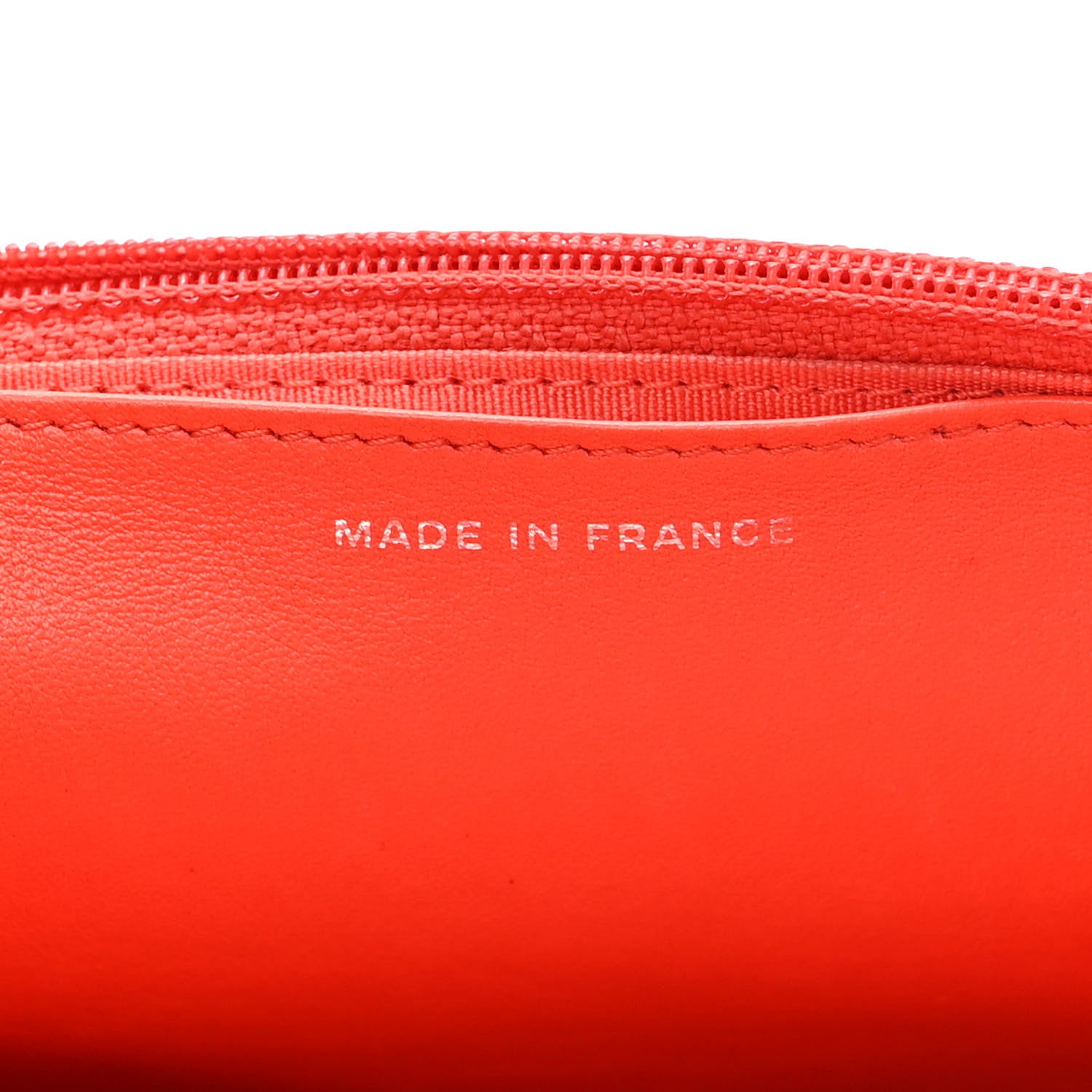 Chanel Calfskin Chevron Quilted Braided Boy Wallet On Chain WOC Orange 7 of 16