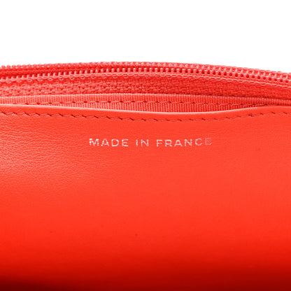 Chanel Calfskin Chevron Quilted Braided Boy Wallet On Chain WOC Orange 7 of 16