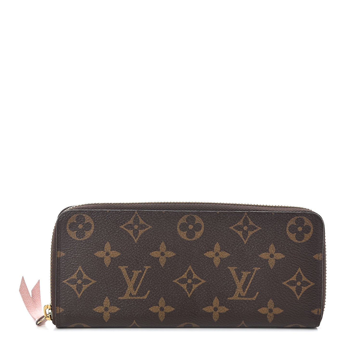 Monogram Clemence Wallet Rose Ballerine