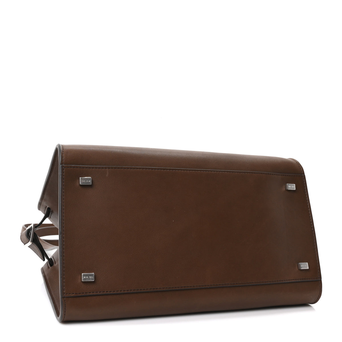 Polished Saddle Calfskin Soft Margaux 12 Dark Brown