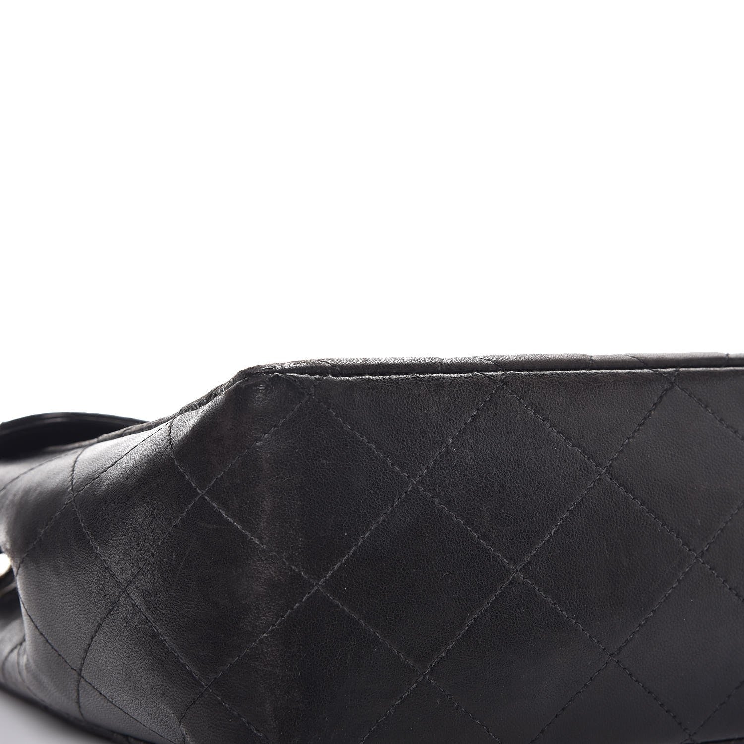 Chanel Lambskin Quilted Jumbo Single Flap Black 14 of 17