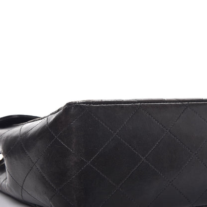 Chanel Lambskin Quilted Jumbo Single Flap Black 14 of 17