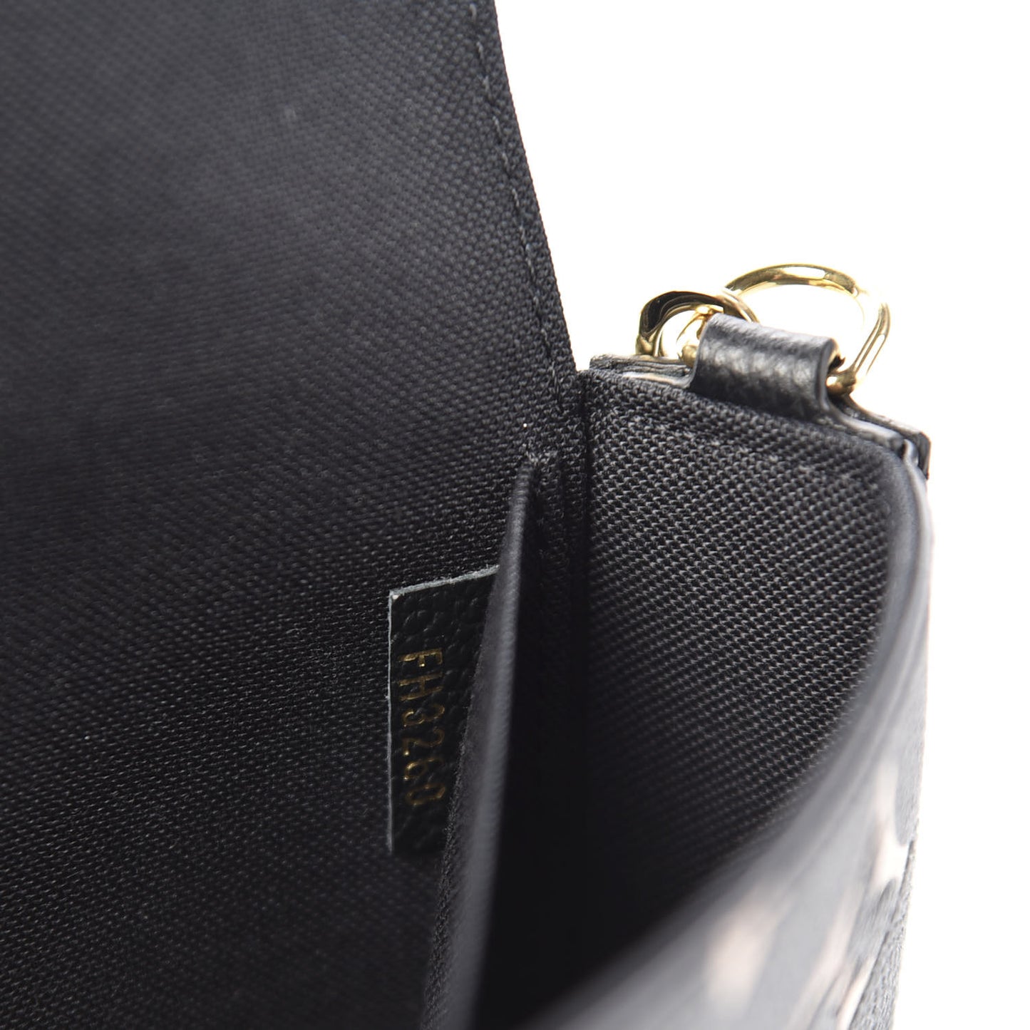 Empreinte Monogram Giant Crafty Pochette Felicie Black Creme