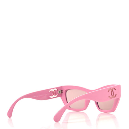 Chanel Acetate Cat Eye Sunglasses 5527 Pink 4 of 7