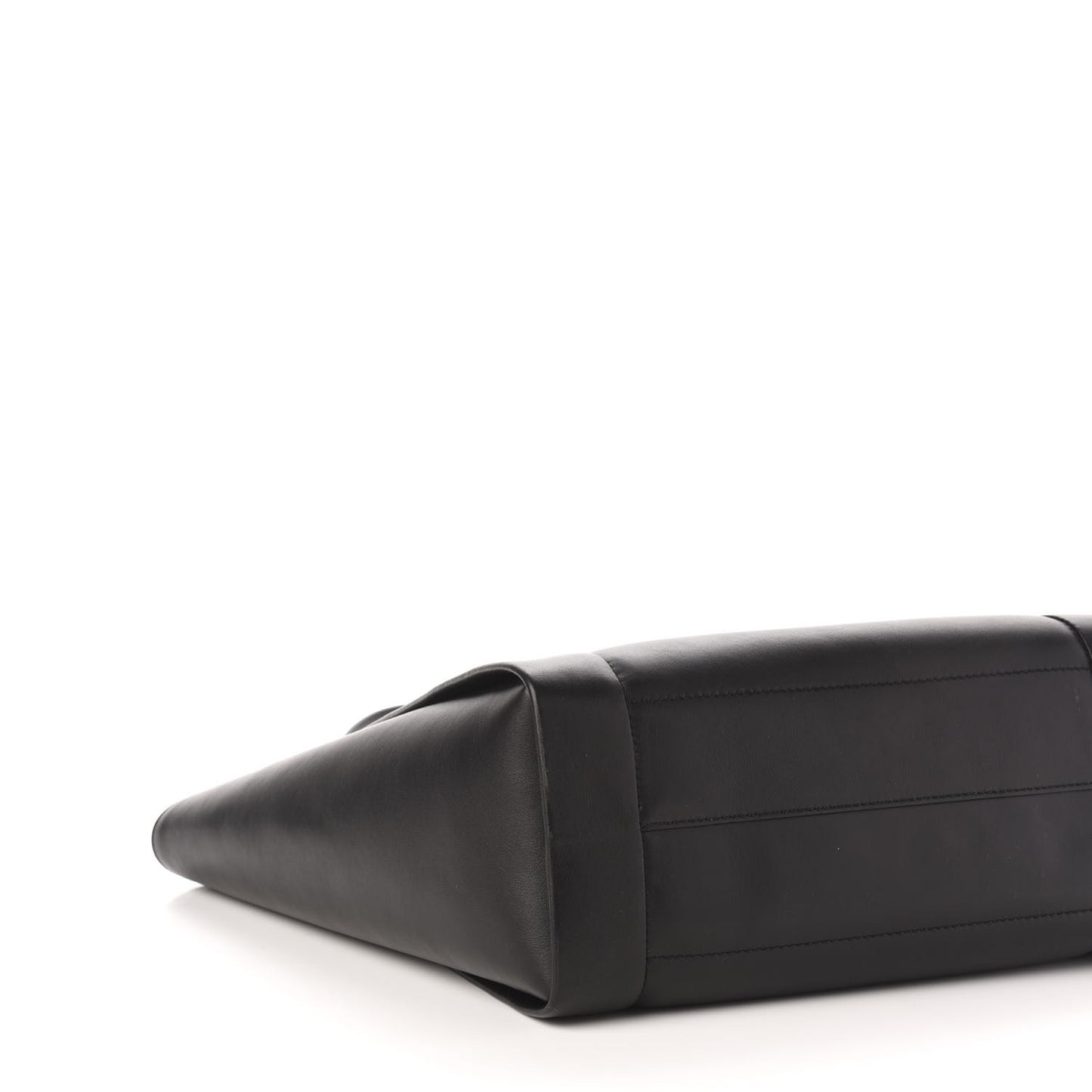 Calfskin Embossed Signature Shopper Black