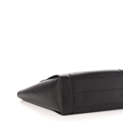 Alexander McQueen Calfskin Embossed Signature Shopper Black 7 of 9