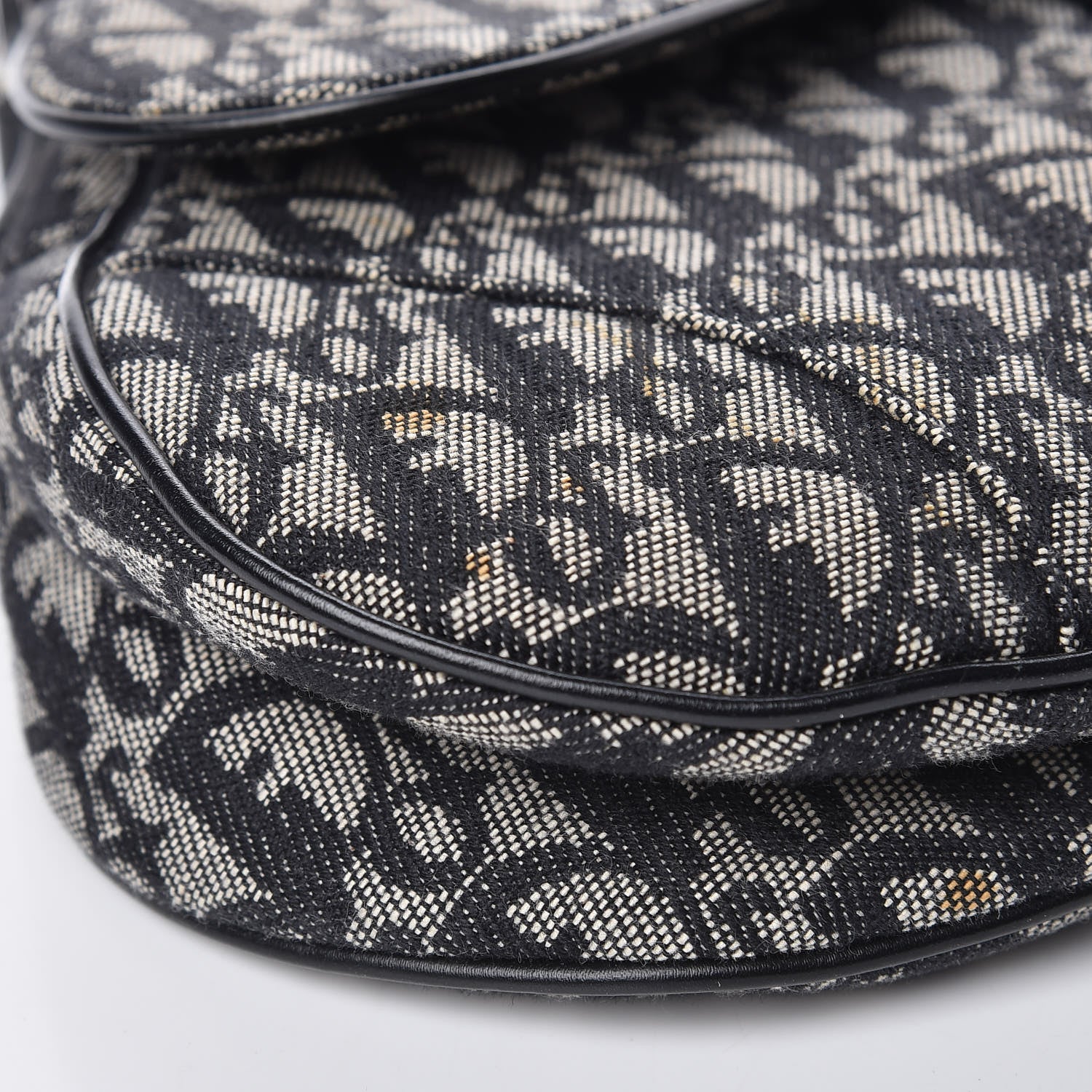Christian Dior Monogram Saddle Bag Black 10 of 10