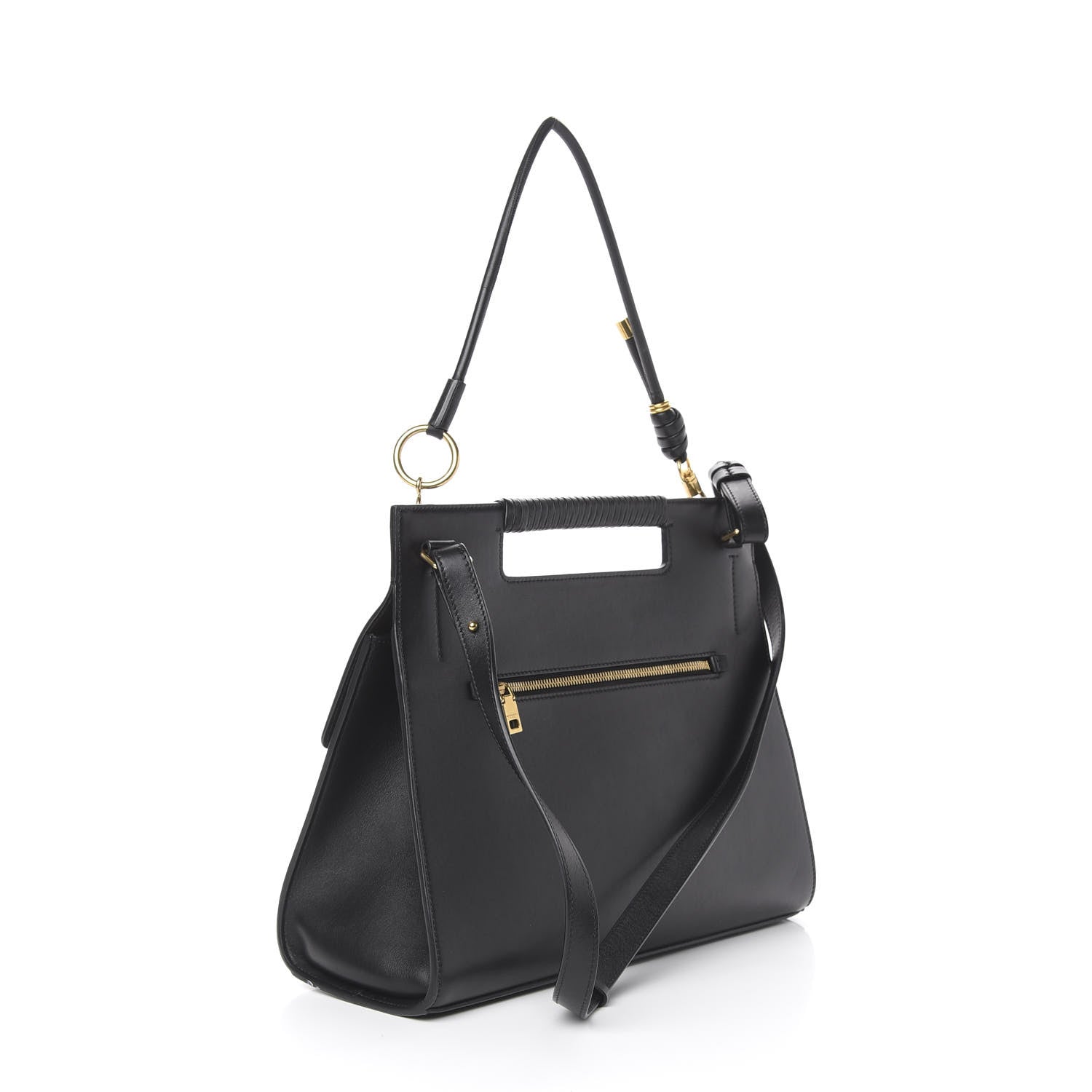 Givenchy Calfskin Large Whip Top Handle Shoulder Bag Black 3 of 13