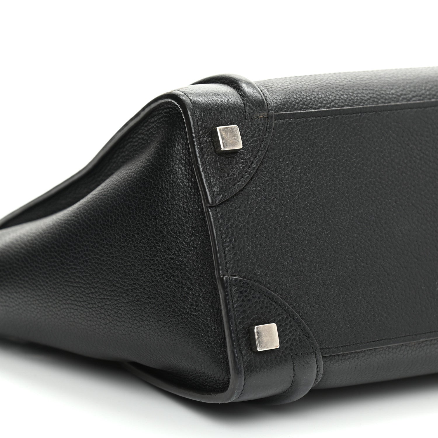 Celine Drummed Calfskin Micro Luggage Black 8 of 14