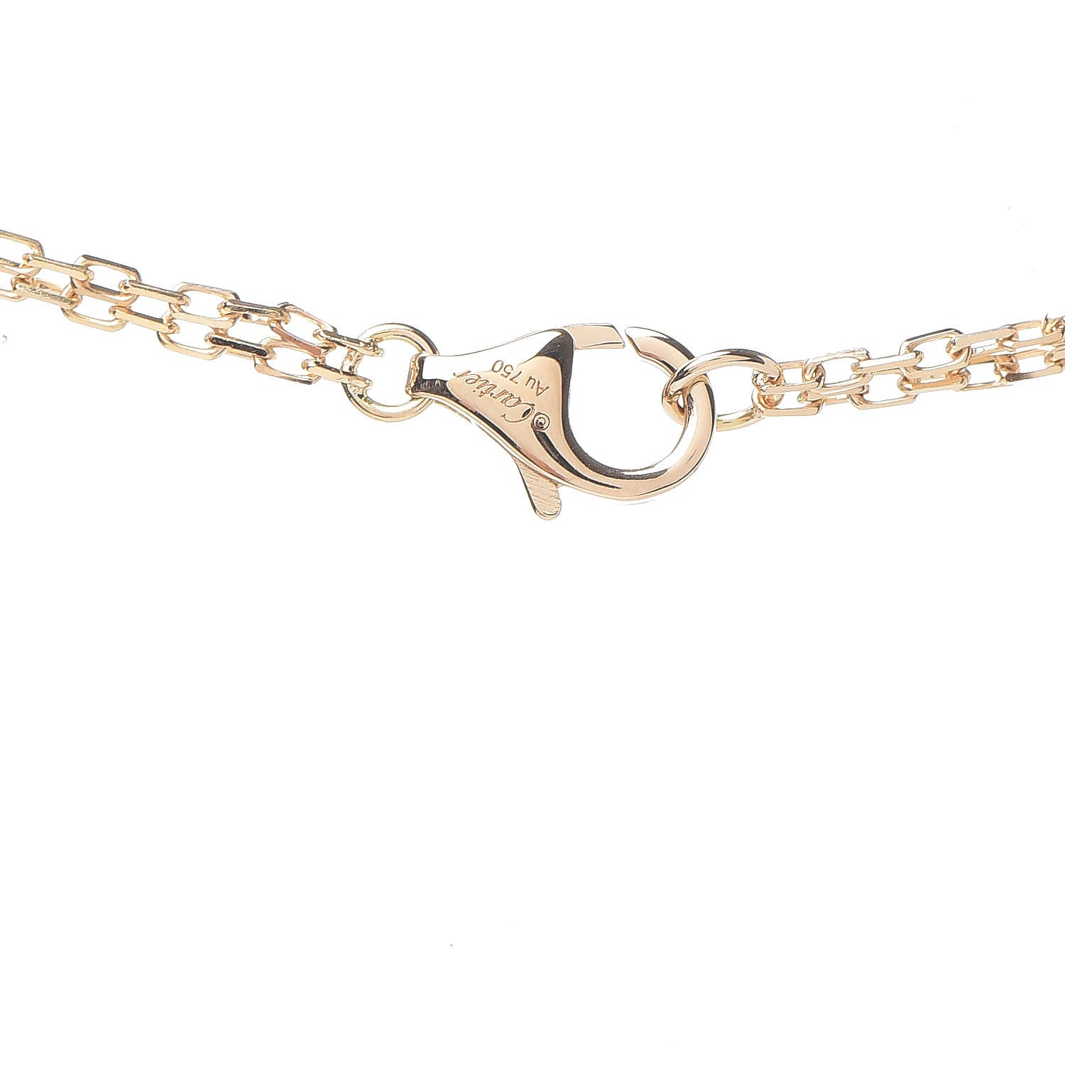 Cartier 18K Yellow Gold 2 Diamond LOVE Necklace 5 of 7