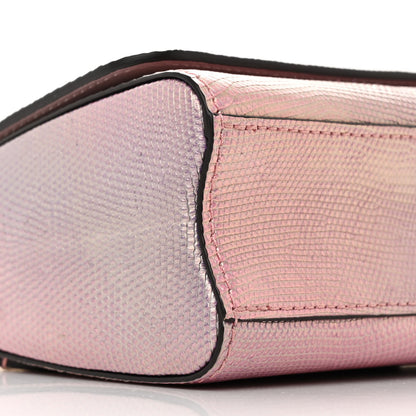 Louis Vuitton Iridescent Lizard Mini Swarovski Twist Shoulder Bag Pink 9 of 11