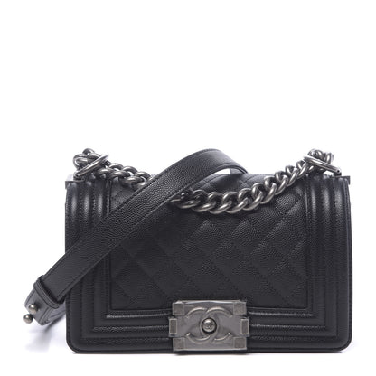 Chanel Caviar Quilted Small Boy Flap Black 1 of 10