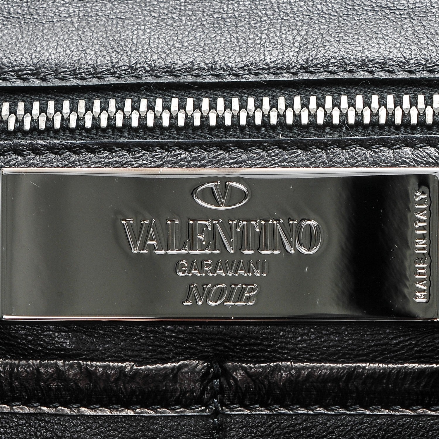 Valentino Garavani Eel Skin Medium Rockstud Tote Black 7 of 7